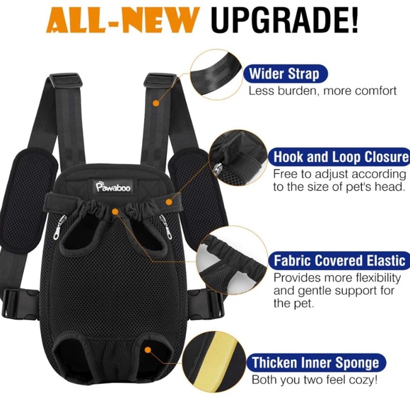 Pawaboo Adjustable Pet Carrier Backpack Front Carry Travel Bag โข NWOT โข Size XL - Picture 2 of 11